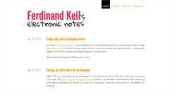 Desktop Screenshot of ferdinandkeil.com